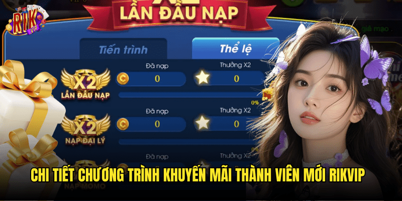 Chi Tiết Chương Trình Khuyến Mãi Thành Viên Mới Rikvip